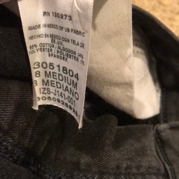 Lee’s Thrifted Dark Grey Women’s Jeans Size 8 - Picture 2 of 6